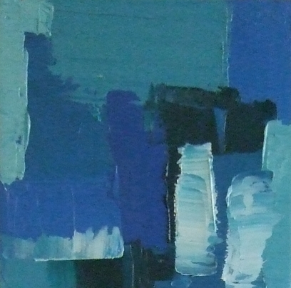 triple acqua one by hettymoon - entire hanging triptych �199